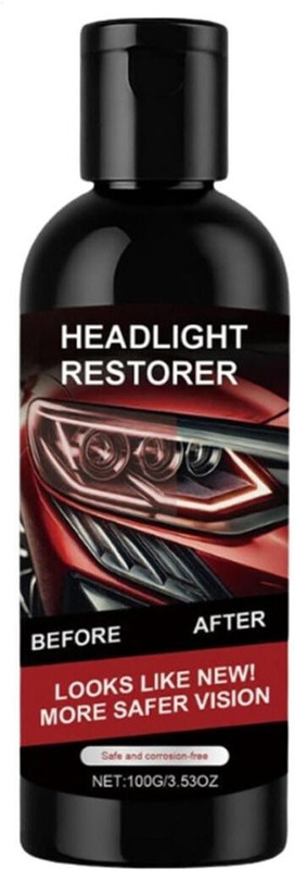 jems enterprise Car Headlight Repair & Restoration Kit Restore Clarity & Remove Yellowing Headlight Cleaning Kit(100 ml)