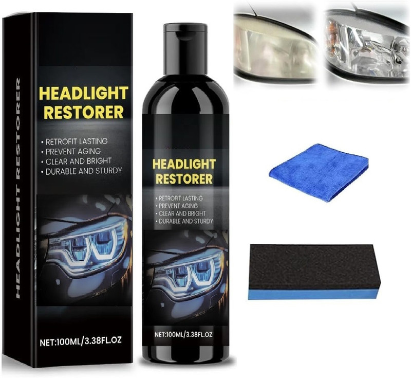 ProHeadlightFix Professional Headlight Restoration Kit, Headlight Len&Glass Restore,CrystalClear Headlight Restore Kit