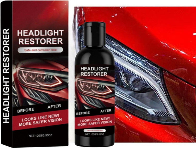 lenz Headlight Cleaner Kit – Erase Discoloration & Secure with UV Coating Headlight Restore Kit