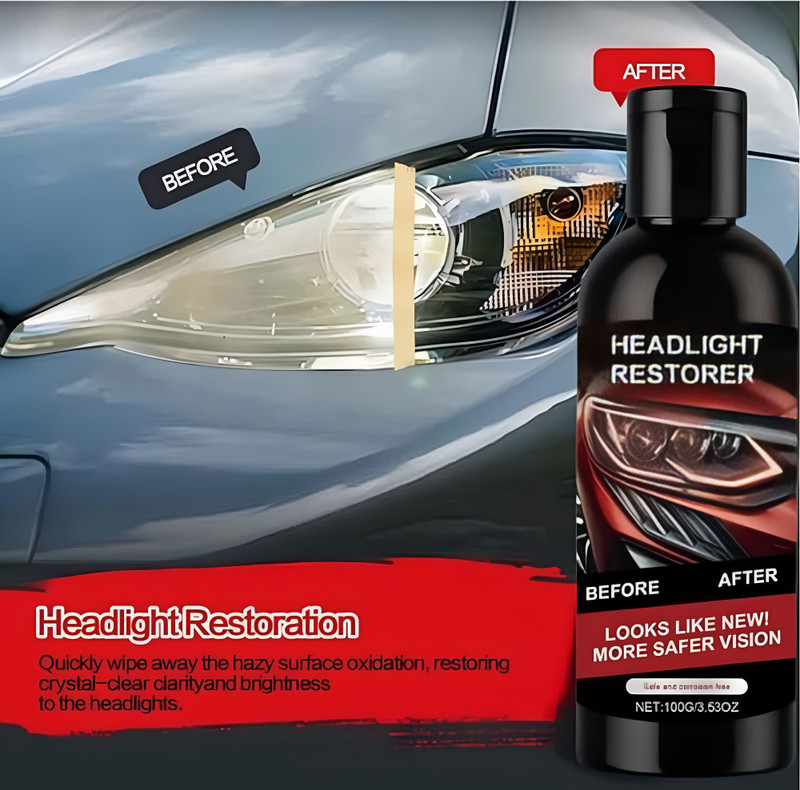 LootZoo Headlight Shine Restorer Car Light Cleaner and Polish Headlight Restore Kit