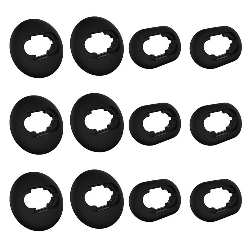 Zeitel Earbuds Tips for Galaxy Buds Live Silicone Eartips Cover In The Ear Headphone Cushion(Pack of 6, Black)