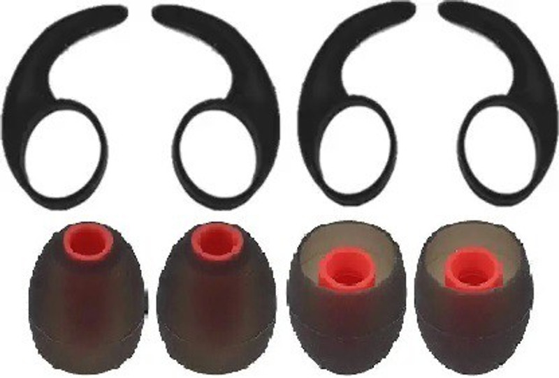 Somapa BoAt Rockerz-255 Earbuds cover (Pack of 4 ) In The Ear Headphone Cushion(Pack of 4, Black)