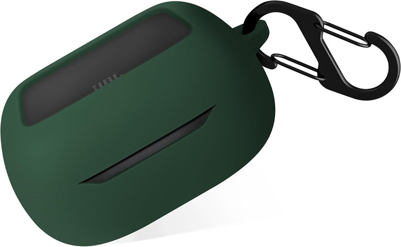 WELCROS Silicone Press and Release Earbuds Case For JBL Live Beam 3, JBL Live Flex 3, JBL Live Buds 3(Compatible With JBL Live Beam 3 | Live Flex 3 | Live Buds 3, Green)