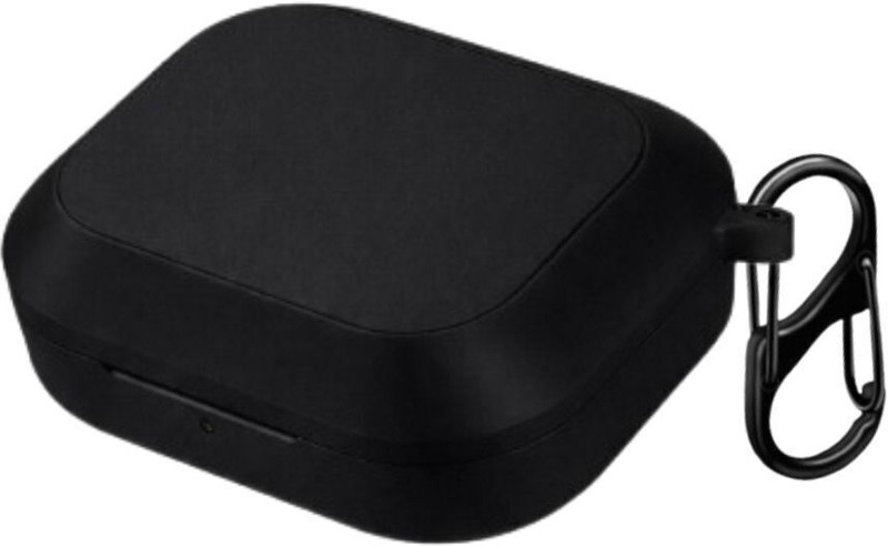 Auronix Silicone Press and Release Earbuds Case For Silicone Case Cover For Realmee Buds Air8(Dark Black)