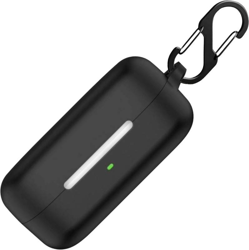 CRUIC Silicone Velcro Earbuds Case For Sony WF-C510(Black, Silicone Case Cover For Sony WF-C510)