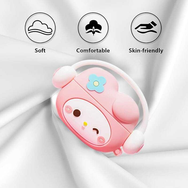 FEELPZONE Back Cover for Front & Back Case CUTE Melody (COMPATIBLE ONLY FOR APPLE AIRPODS Air-3(Multicolor, Shock Proof, Silicon, Pack of: 1)