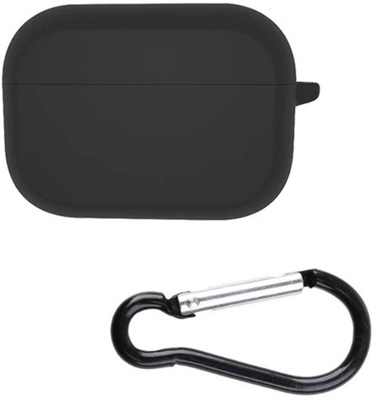 Colorcase Pouch for BoAt Airdopes Flex 454 ANC TWS EarBuds(Black, Silicon, Pack of: 1)