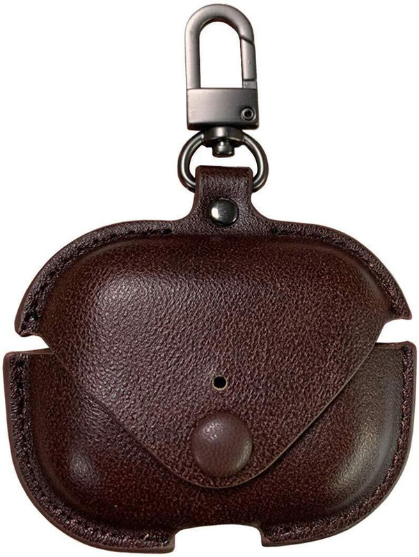Baazmo Leather Press and Release Headphone Case For Apple Airpods PRO 2nd Generation(Tan Leather airpods cover for Apple Airpod Pro 2nd Gen|| AIRPODS NOT INCLUDED)
