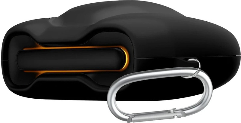 REIOX Silicone Latch Earbuds Case For Boult Audio UFO, Boult Astra, Mustang, GoBoult Ember(Black)