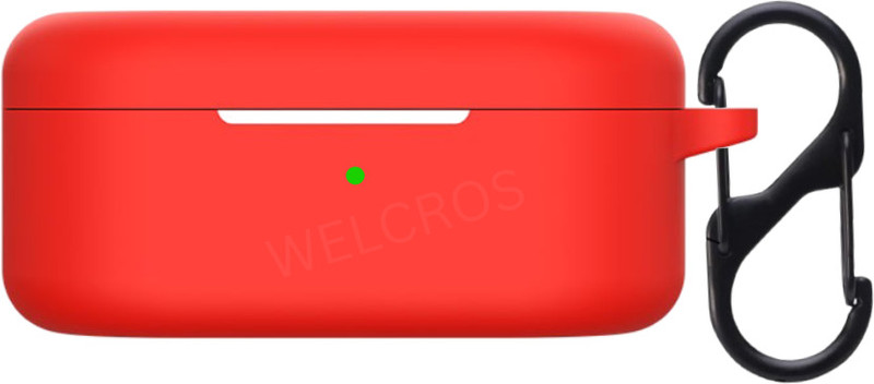 WELCROOS Silicone Latch Earbuds Case For Oneplus Nord Buds 2R(Case Cover Compatible for OnePlus Nord Buds 2 Black)
