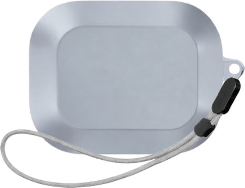 Auronix Silicone Press and Release Earbuds Case For Realmee Buds Air 8 Cover(Master Gray with Lanyard)