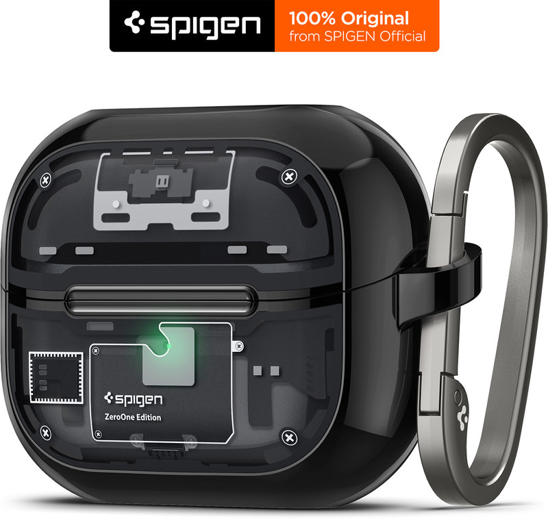 Spigen Plastic Press and Release Earbuds Case For Galaxy Buds3 Pro/Buds3(Case Cover for Galaxy Buds3 Pro/ Buds3, Black)