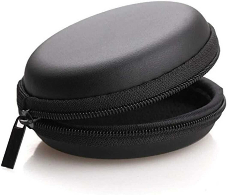 Ramami Silicone Zipper Earbuds Case For Earphone, Earbuds, Mobile Charger, Keys, earings, Coins, pendrive,(Black)