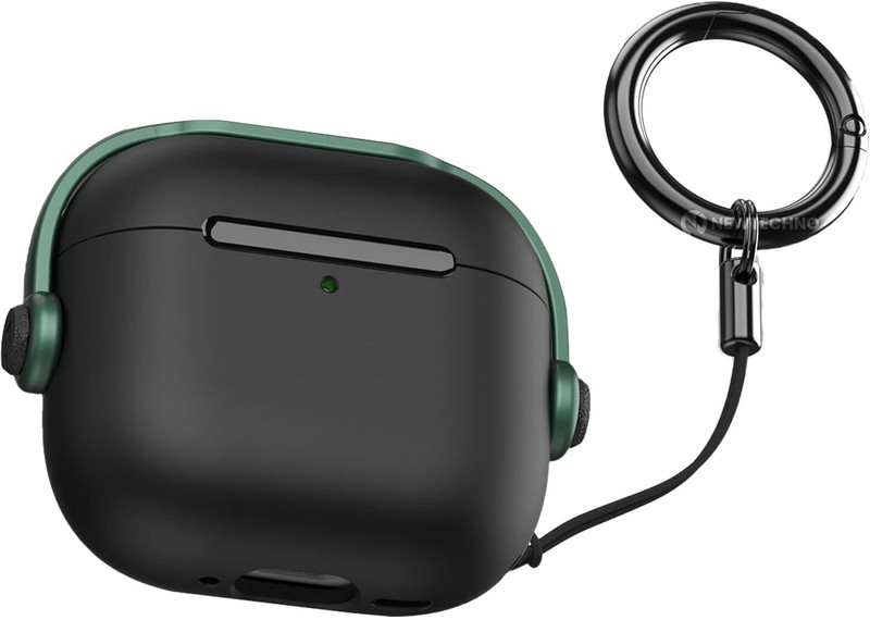 newtechno PTFE (Non-stick) Latch Earbuds Case For airpods 4 and airpods 4 ANC(GREEN)
