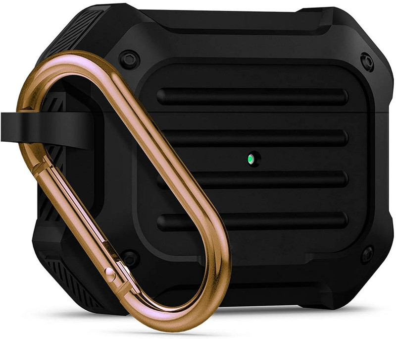 newtechno PTFE (Non-stick) Press Stud Headphone Case For Apple Airpods Pro 2nd Generation(Back Case for Airpods Pro Gen-2 (2022/2023), Airpods Pro (2019),Rugged Armor)