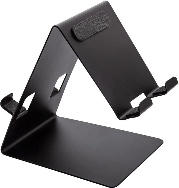 carfrill Dual Side Mobile Stand with Portable Metal Body for Mobile Phones & Tablets Headphone Stand(Black Pack of 1)