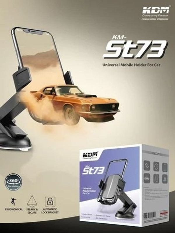 VijayMobile Car Stand Headphone Stand(Black)