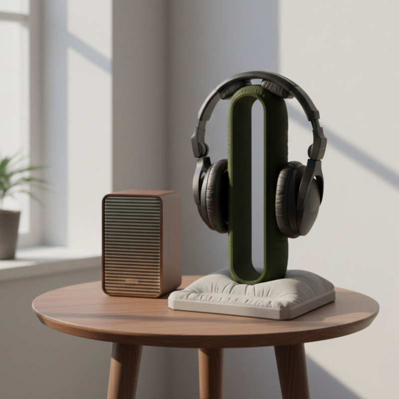 Buildxtreme A highly functional and stylish headphone stand Headphone Stand(Green Pack of 1)