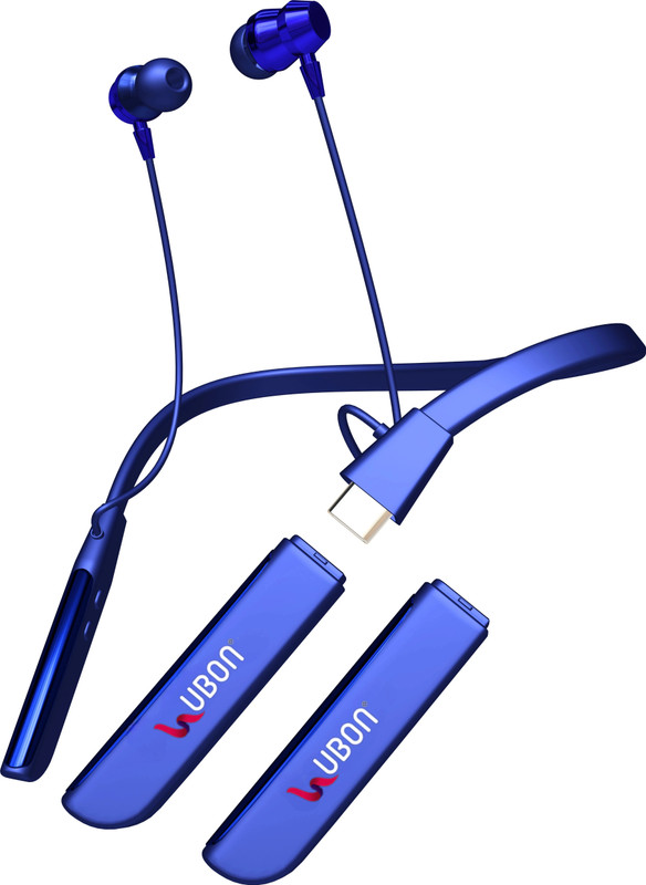 electricbass cl 35 bluetooth wireless neckband with 100 hours of playtime black colour Bluetooth(Blue, On the Ear)