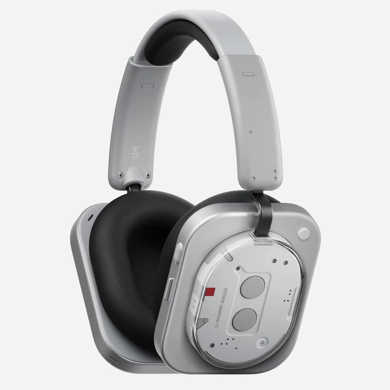 Nothing Headphone(1) 42dB ANC| Dual Device| Hi-Res+LDAC|40mm Driver|Sound by KEF Bluetooth & Wired(White, On the Ear)