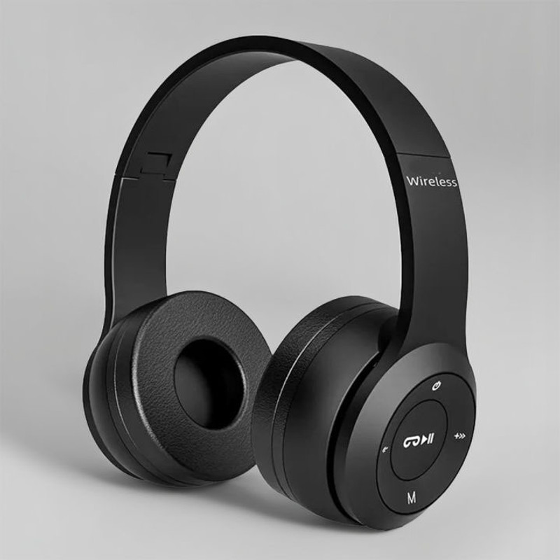 BUFONA High Bass Wireless Earphone BT Sports Headphones with Fm,Memory Card Support Bluetooth(Black, On the Ear)