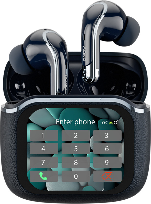 ACwO DwOTS Bold with Touch Display, 60h Playtime, 3D Spatial Audio Bluetooth(Black, True Wireless)