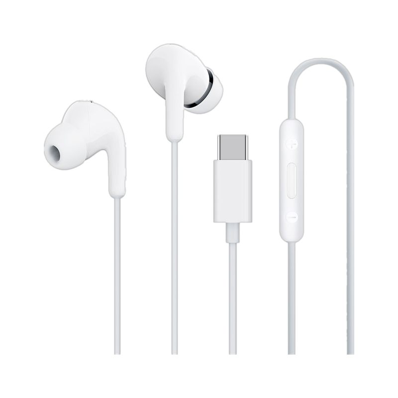 Mi Type C Wired Headset with Mic Wired(White, In the Ear)
