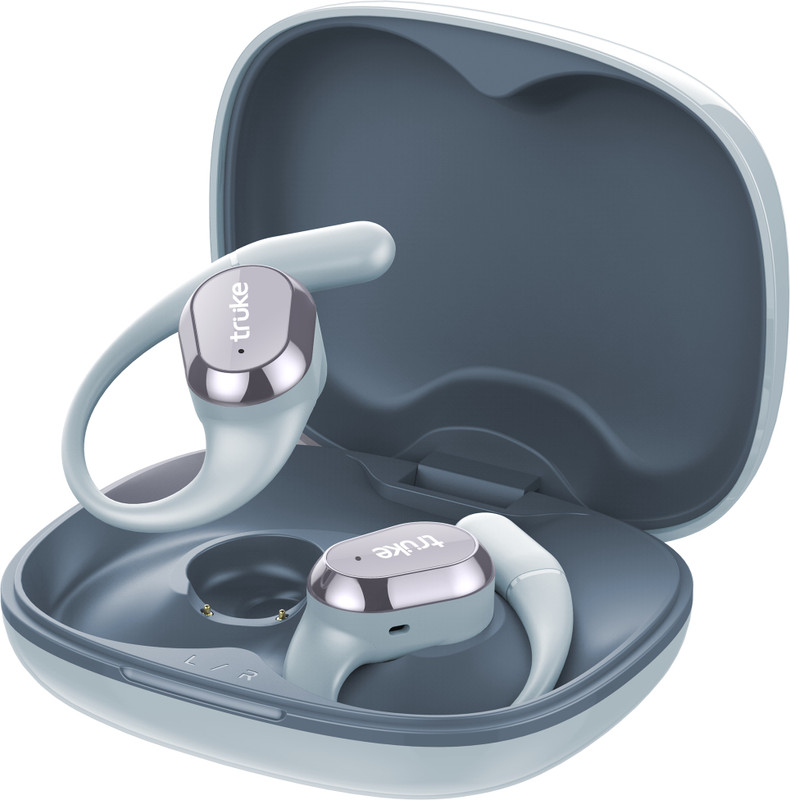 truke Buds Liberty OWS with 360SpatialAudio, 60H Playtime, 4Mic ENC, 16mm Drives, 5.4v Bluetooth(SlateBlue, True Wireless)