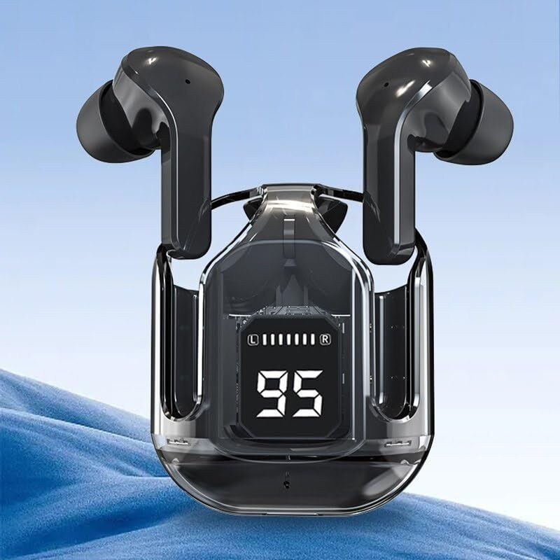 ultrapods Earbuds Max Wireless Bluetooth 5.3 Earphones, ANC, Mic, 5H Playtime & More 5.3 GHz AM3 2 Core Processor Designed for Mobile(Black)