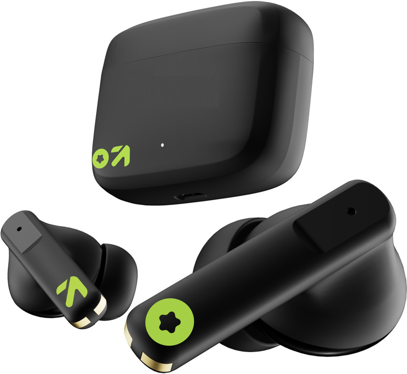 GOBOULT Z60 with 60Hr Battery, 4 Mic ENC, 50ms Ultra Low Latency, 5.3v Bluetooth(Raven Black, True Wireless)