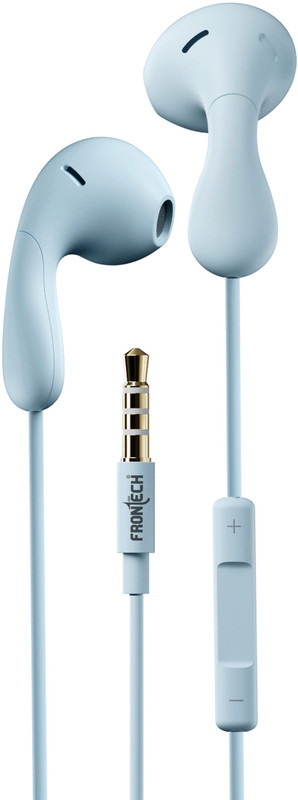 Frontech Earphone Deep Bass HD Audio | 3.5mm | For Call & Music Wired(Blue, On the Ear)