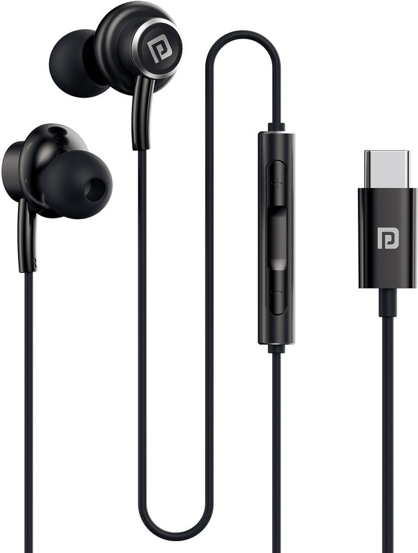 Portronics Conch Sigma A in Ear 3.5mm Wired Earphones,in Line HD Mic,14.2mm Driver Wired(White, In the Ear)