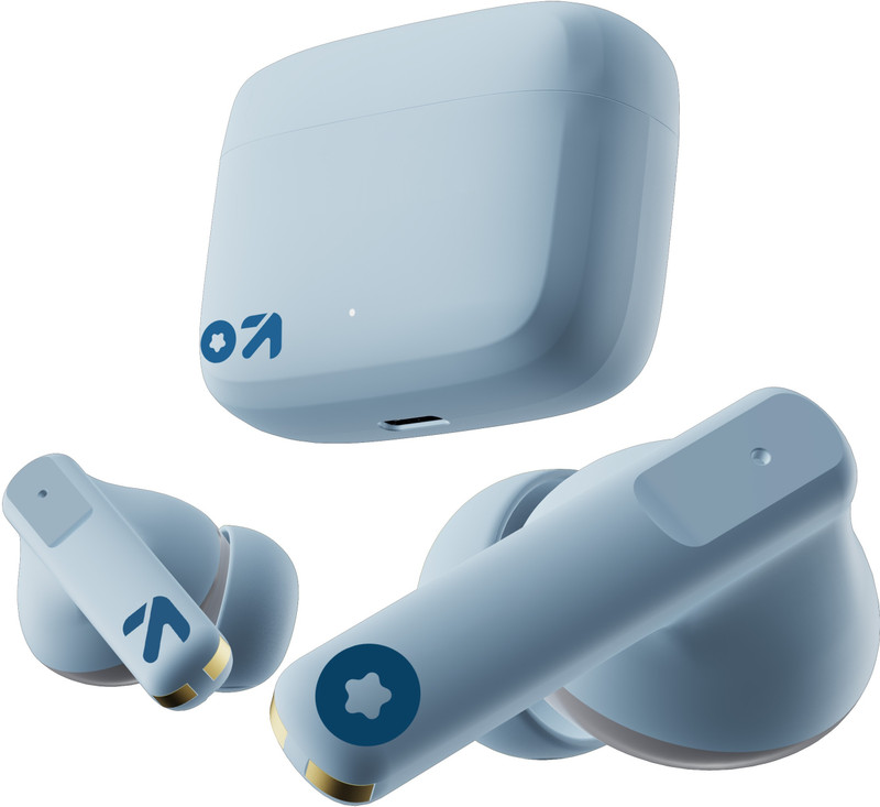 GOBOULT Z60 with 60Hr Battery, 4 Mic ENC, 50ms Ultra Low Latency, 5.3v Bluetooth(Powder Blue, True Wireless)