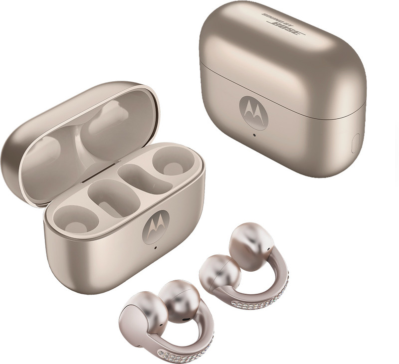 MOTOROLA Moto Loop Swarovski Sound by Bose Lightweight & ComfortableIP54Sweat proof Bluetooth(French Oak, True Wireless)