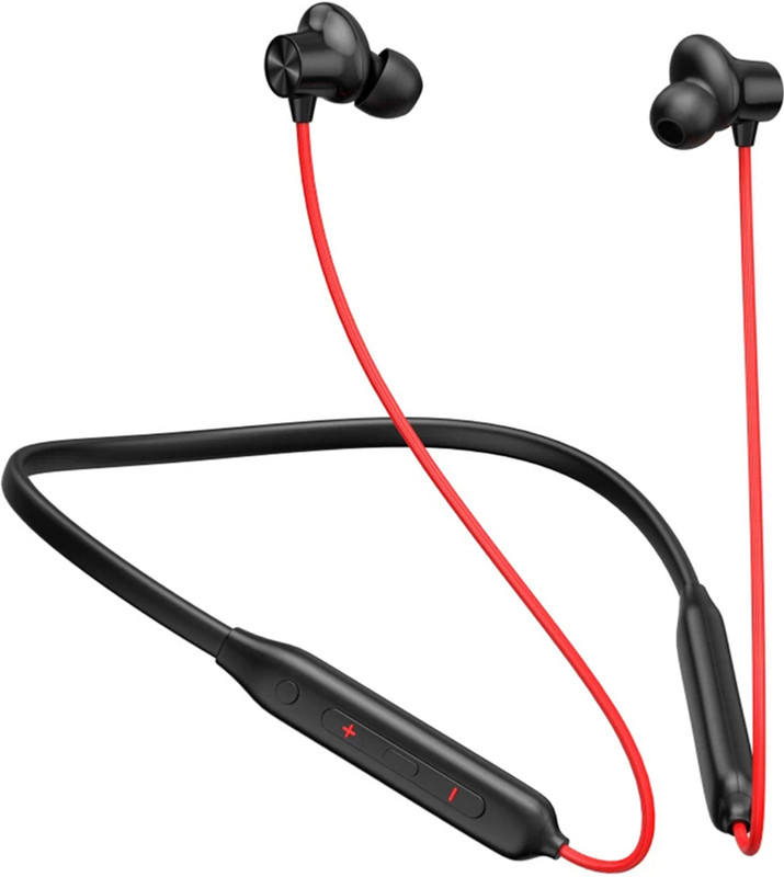 Qvee Bullets Q2 - MAGNETIC POWER OFF/ON 48Hr Playtime Headphone Neckband Earphone121 Bluetooth Gaming(Red, In the Ear)