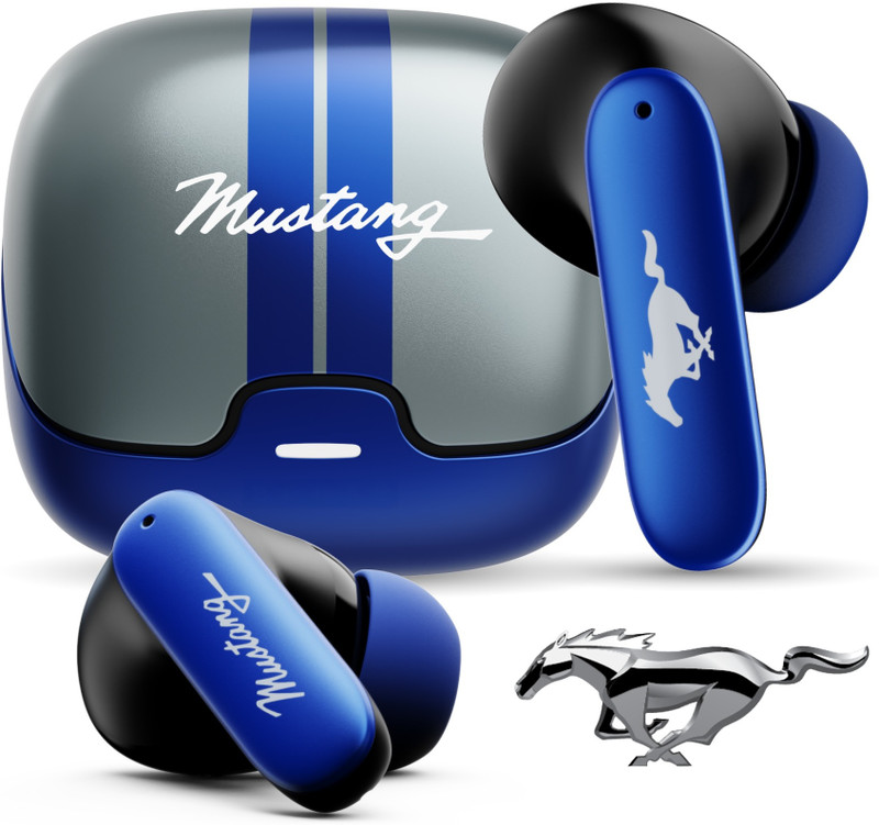 GOBOULT Mustang Dyno 60Hrs, Dual Pairing, App Support, 4 Mic ENC, 5.4v Bluetooth(Dyno Silver, True Wireless)