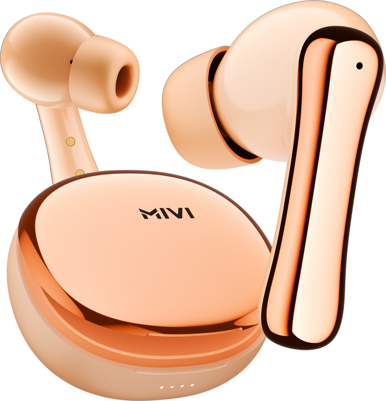 Mivi SuperPods Claro TWS [New Launch], 35dB ANC, 3D Soundstage, Spatial Audio, BTv5.4 Bluetooth(Sunset Peach, True Wireless)