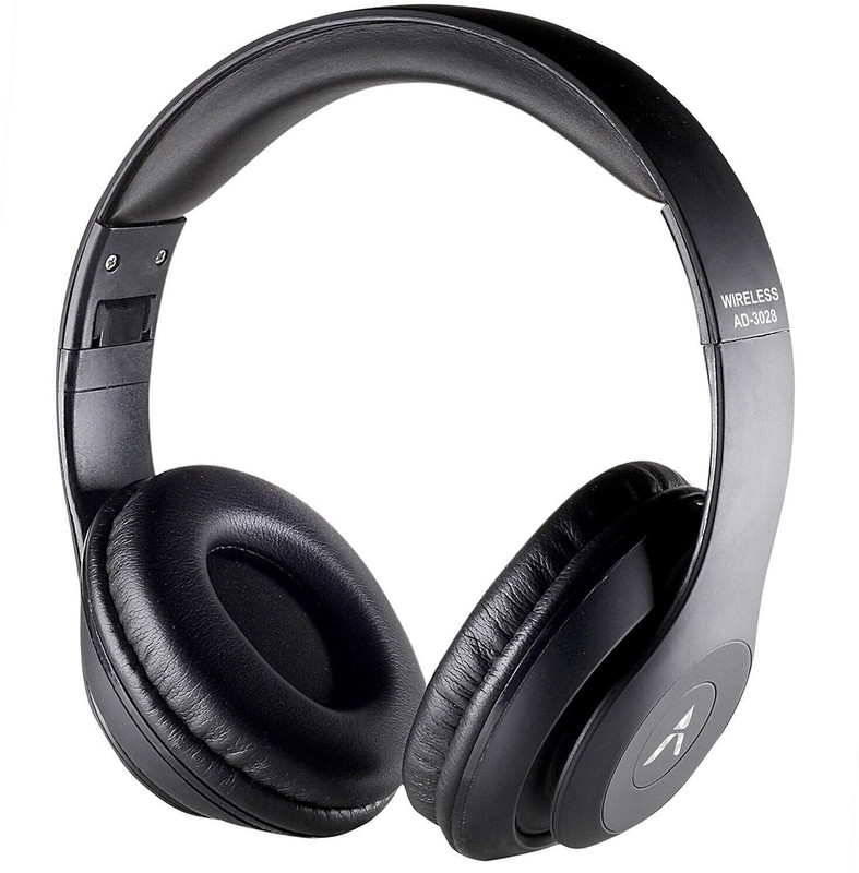 ADCOM Shuffle On-Ear Wireless Bluetooth Headphones with Built-in Mic, Deep Bass Bluetooth & Wired(Black, On the Ear)