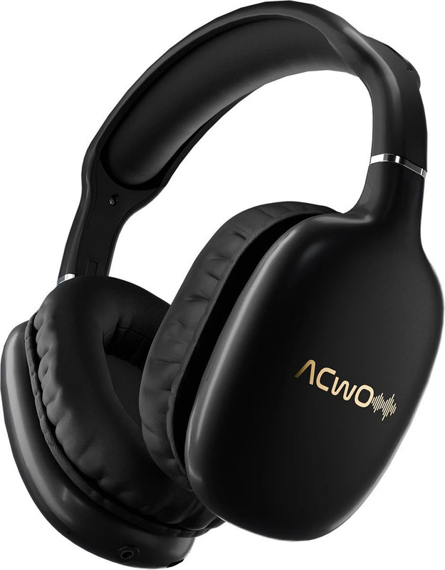 ACwO TwISTER 515 with up to 25 dB ANC, 40mm Drivers, AI-ENC, Dual Pairing Bluetooth & Wired(Charcoal Black, On the Ear)