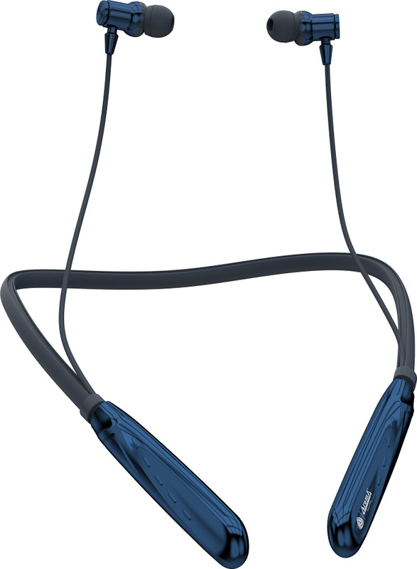 Aroma NB119 Zebra Upto 100H Playtime, ENC, Magnetic On/Off, Fast Charging Neckband Bluetooth(Chrome Blue, In the Ear)