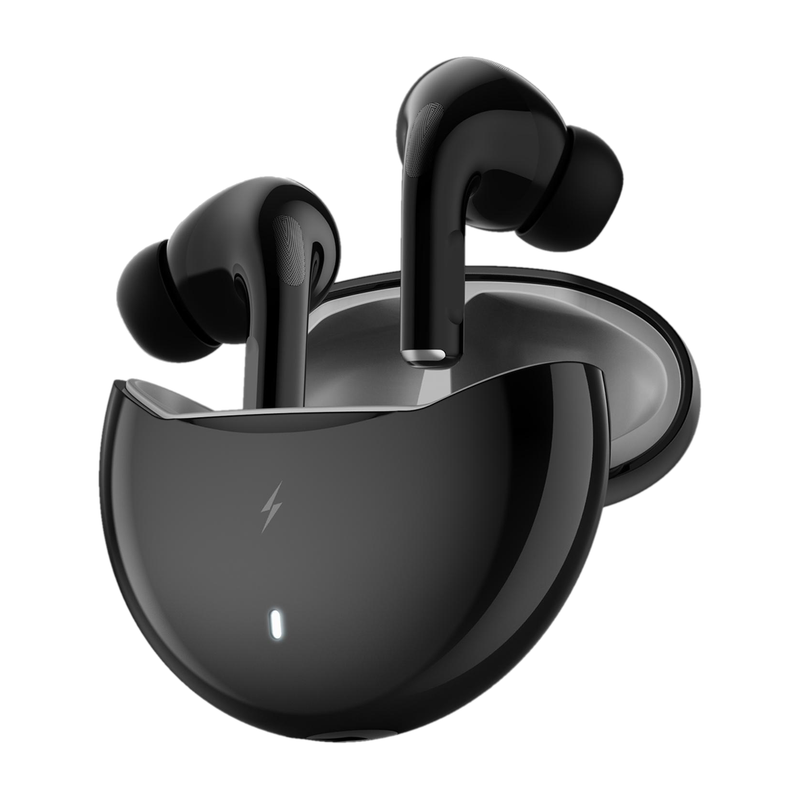 Fire-Boltt Aero TWS Earbuds, Custom EQ Profiles, 50H Battery, Quad Mic ENC, BT 5.4 13mm Bluetooth(Black, True Wireless)
