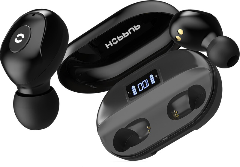 HOPPUP GRAND With Power Bank Function & Upto 75 Hours Playtime Bluetooth(Black, True Wireless)
