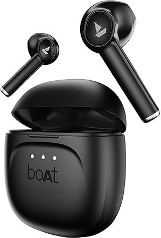 boAt Airdopes 131 Gen 2, 13mm Drivers, 70H Battery, ENx, Stream Ad Free Music via App Bluetooth(Carbon Black, In the Ear)