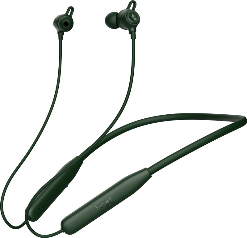 boAt Rockerz 109 with Dual Pairing, 40 HRS Playback & ASAP Charge Bluetooth(Fern Green, In the Ear)
