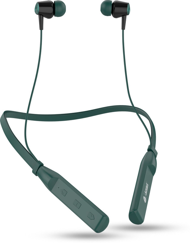 Aroma NB120 Amaze Upto 50 Hours* Playtime, Fast Charging, Dual Pairing BT Neckband Bluetooth(Acoustic Blue, In the Ear)
