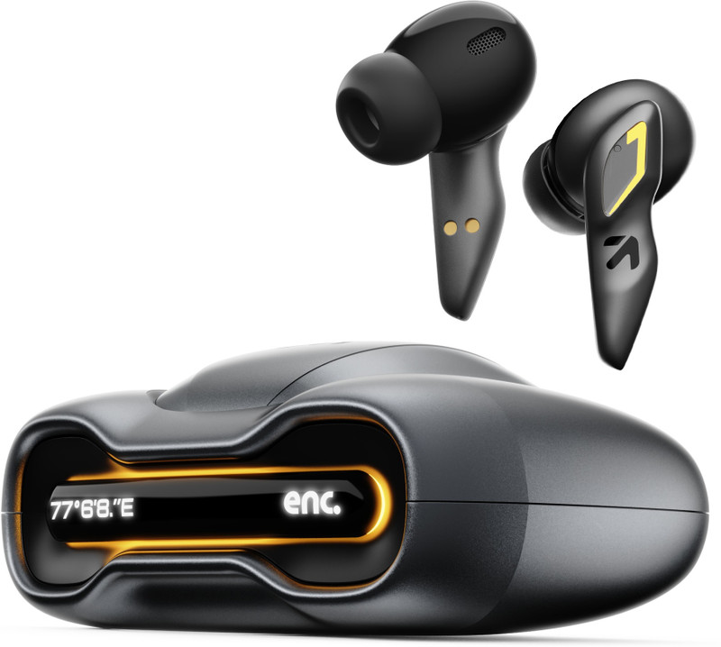 GOBOULT Astra True Wireless Earbuds with Quad Mic ENC, 48Hrs Battery, Made in India, 5.3v Bluetooth (Smoky Metal)