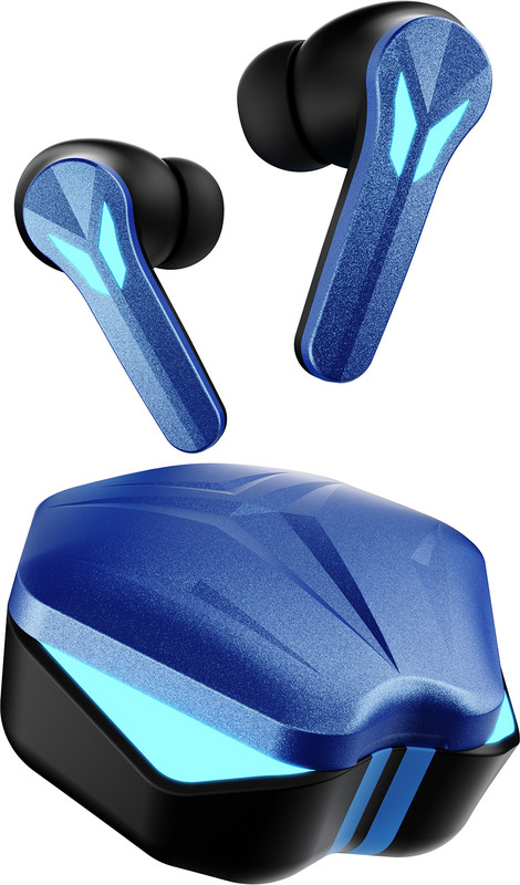 Fire-Boltt Aero Shadow TWS Earbuds, RGB Lights Custom EQ Profile 50H Playtime Quad Mic ENC Bluetooth(Cobalt Blue, True Wireless)