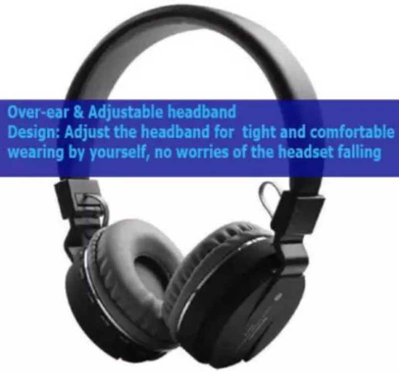 Thriftoria YEO31Headphone SH-12 Bluetooth Over The Ear Wireless Headset Earphone Handsfree Smart Headphones(Wireless)