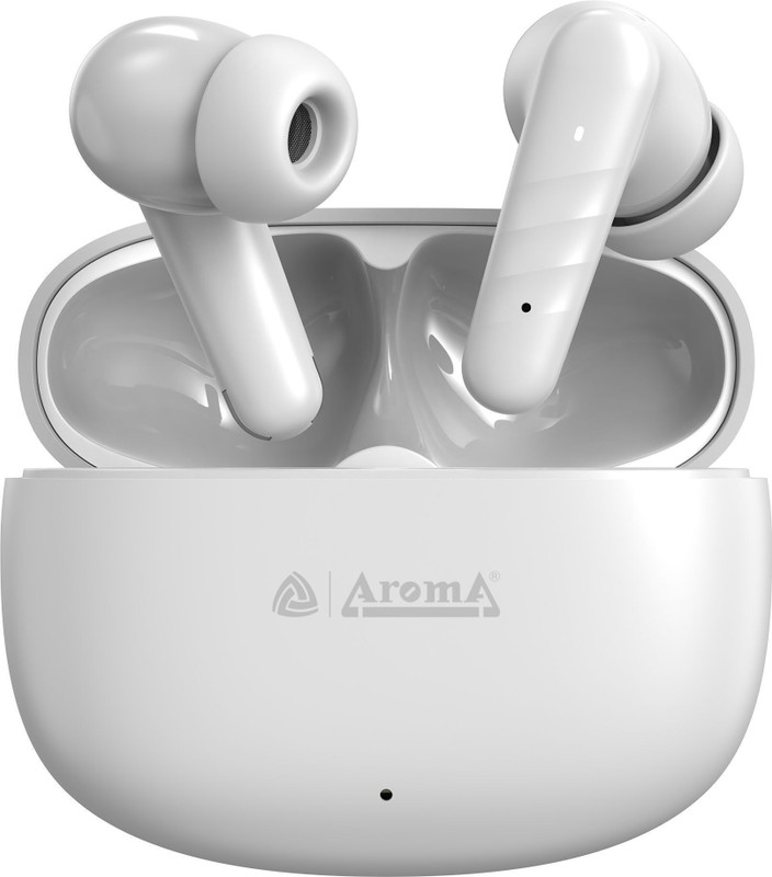 Aroma NB126 Blaze 32dB Active Noise Cancellation 60H* Fast Charging Earbuds Bluetooth(Acoustic White, True Wireless)