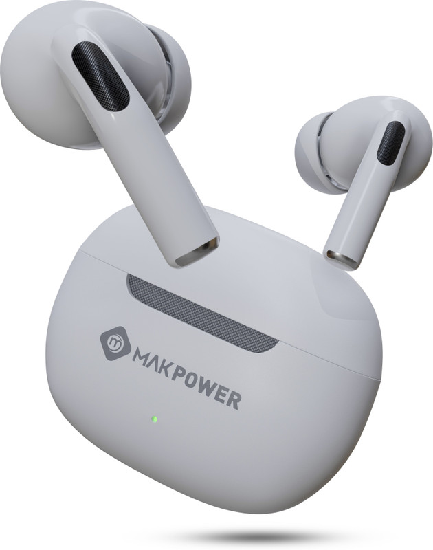 MAK POWER EARFUN TW-118 Wireless Earbuds with 40 Hour Music Playback, HD Clare Audio, TWS Bluetooth(White, True Wireless)